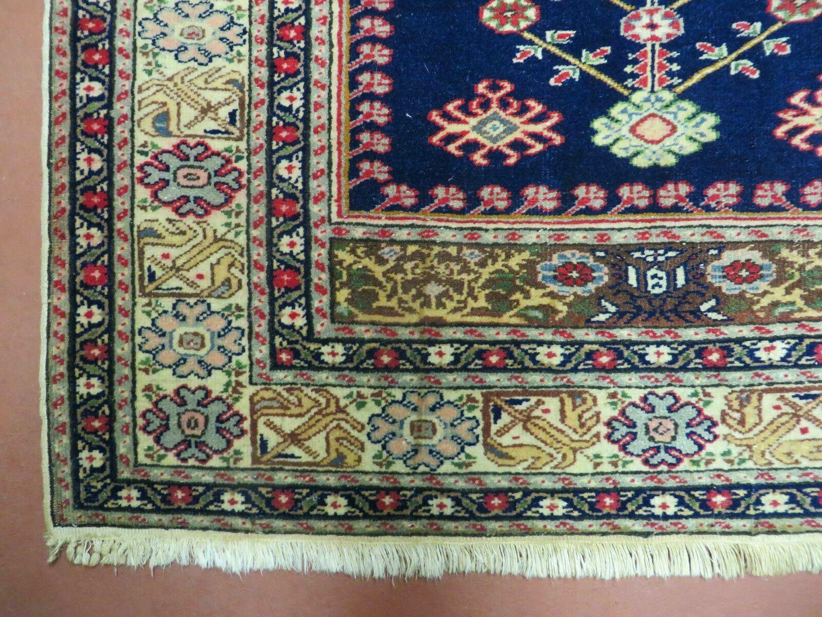3' X 4' Semi Antique Handmade Turkish Prayer Kaisery Wool Rug Nice - Nuvé