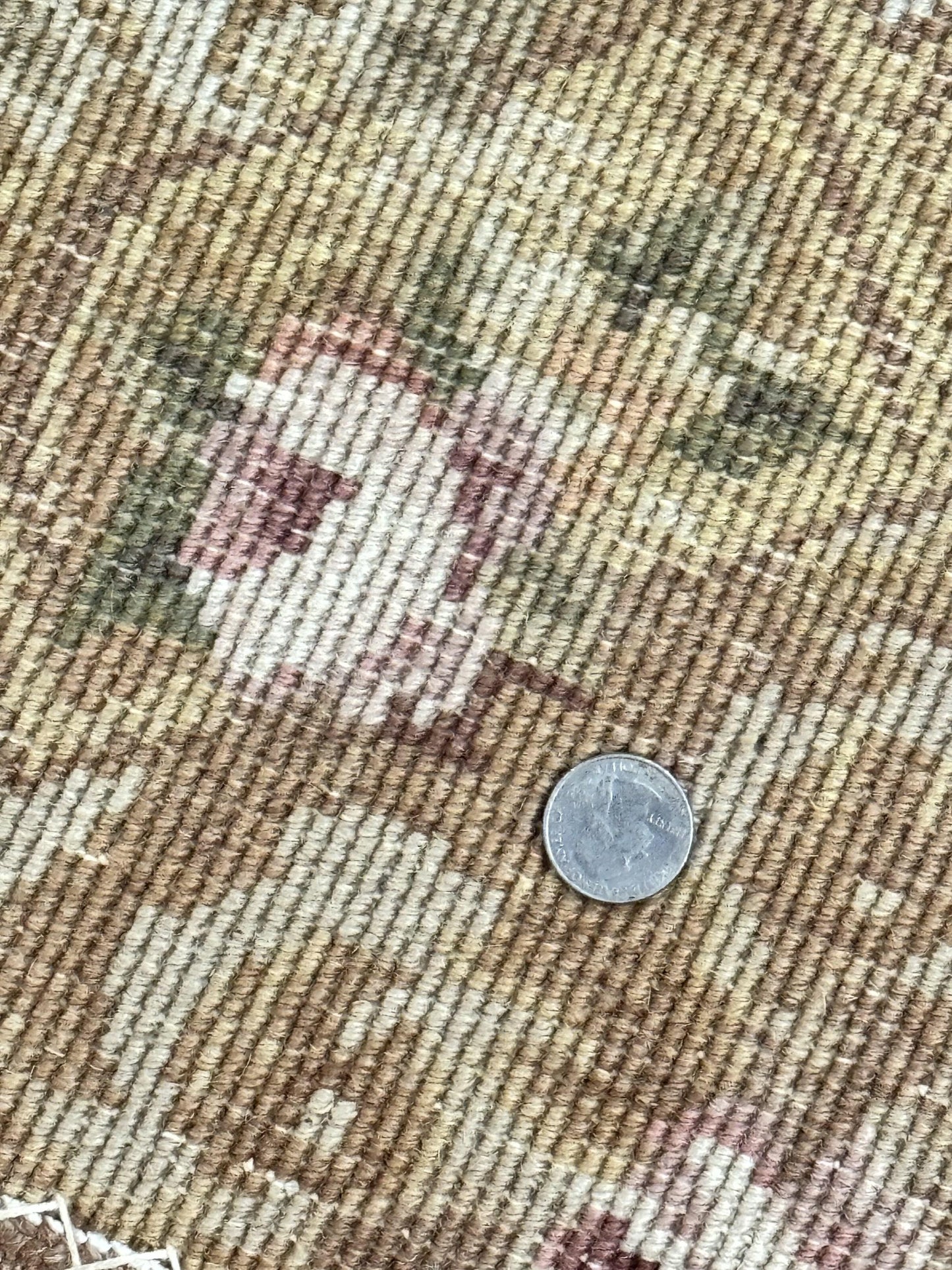 Chinese Aubusson Rug 3.6 x 5, Beige and Gold, Handmade Vintage Elegant European Design Carpet, Plush Wool, Handmade - Nuvé