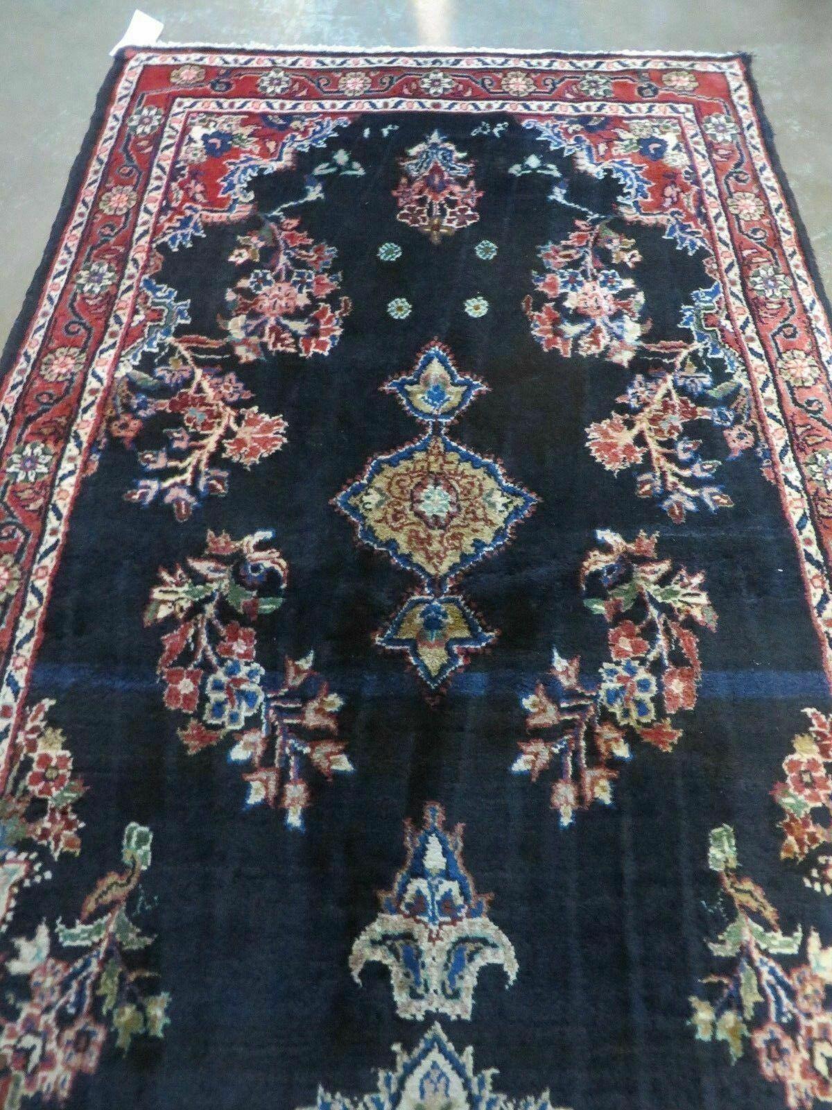 Persian Runner Rug 4x11, Navy Blue Antique Lilihan Runner - Nuvé