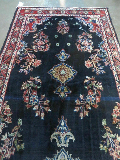 Persian Runner Rug 4x11, Navy Blue Antique Lilihan Runner - Nuvé