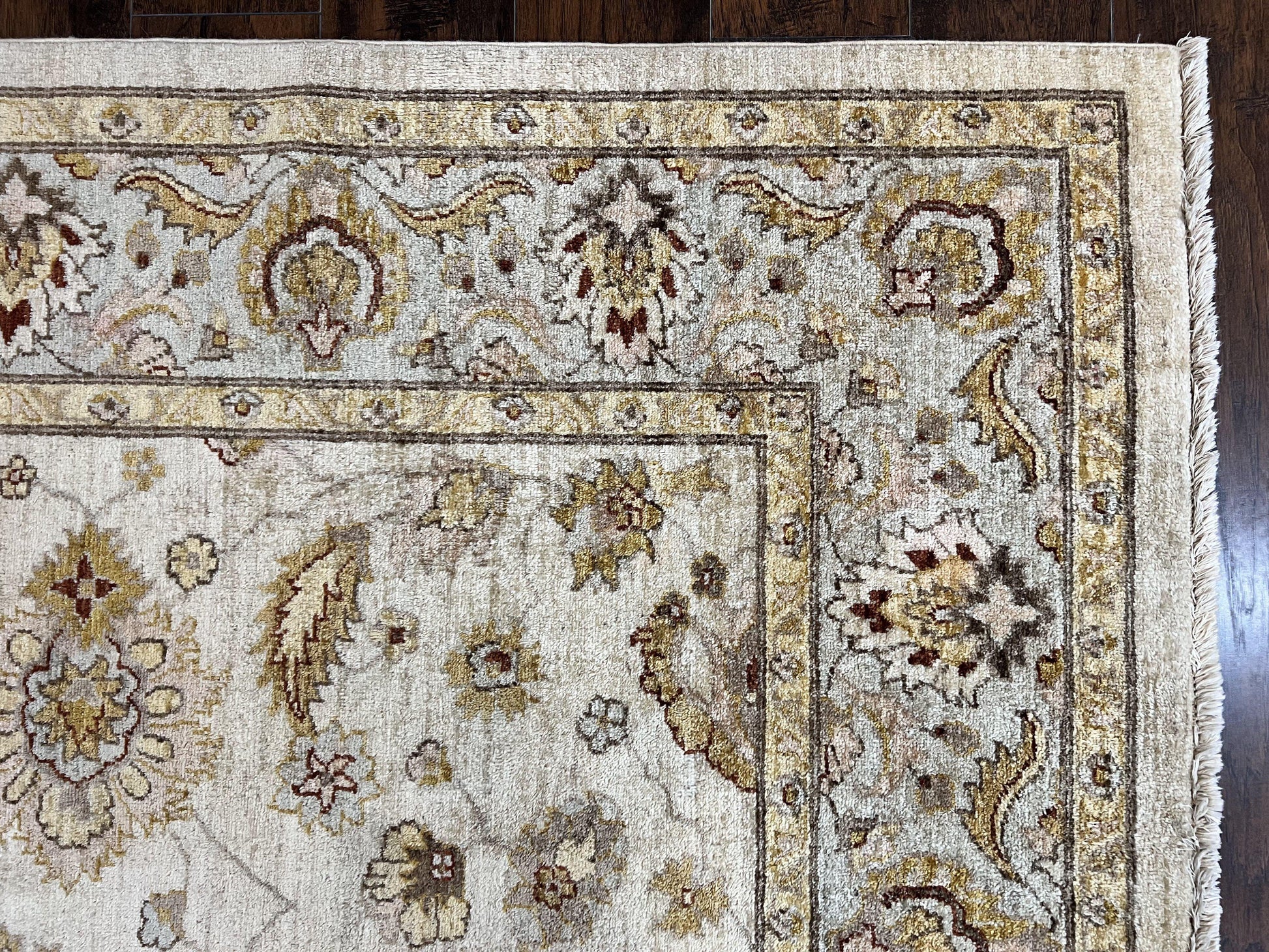 Peshawar Rug 8x10, Oushak Rug, Neutral Colors Hand Knotted Farmhouse Rug - Nuvé