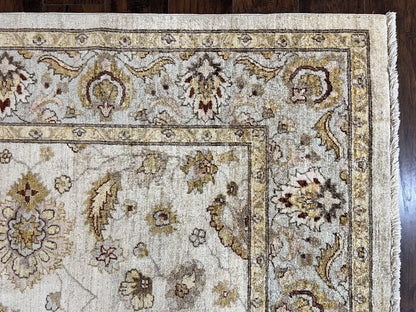 Peshawar Rug 8x10, Oushak Rug, Neutral Colors Hand Knotted Farmhouse Rug - Nuvé