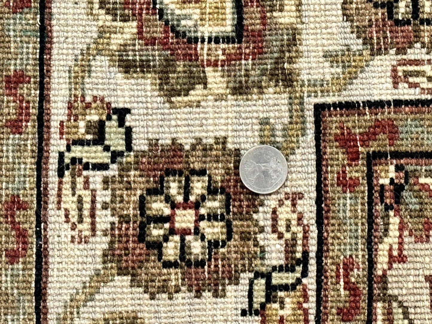 Pak Persian Rug 4x6, Floral Allover Vintage Oriental Carpet, Handmade Wool Rug - Nuvé