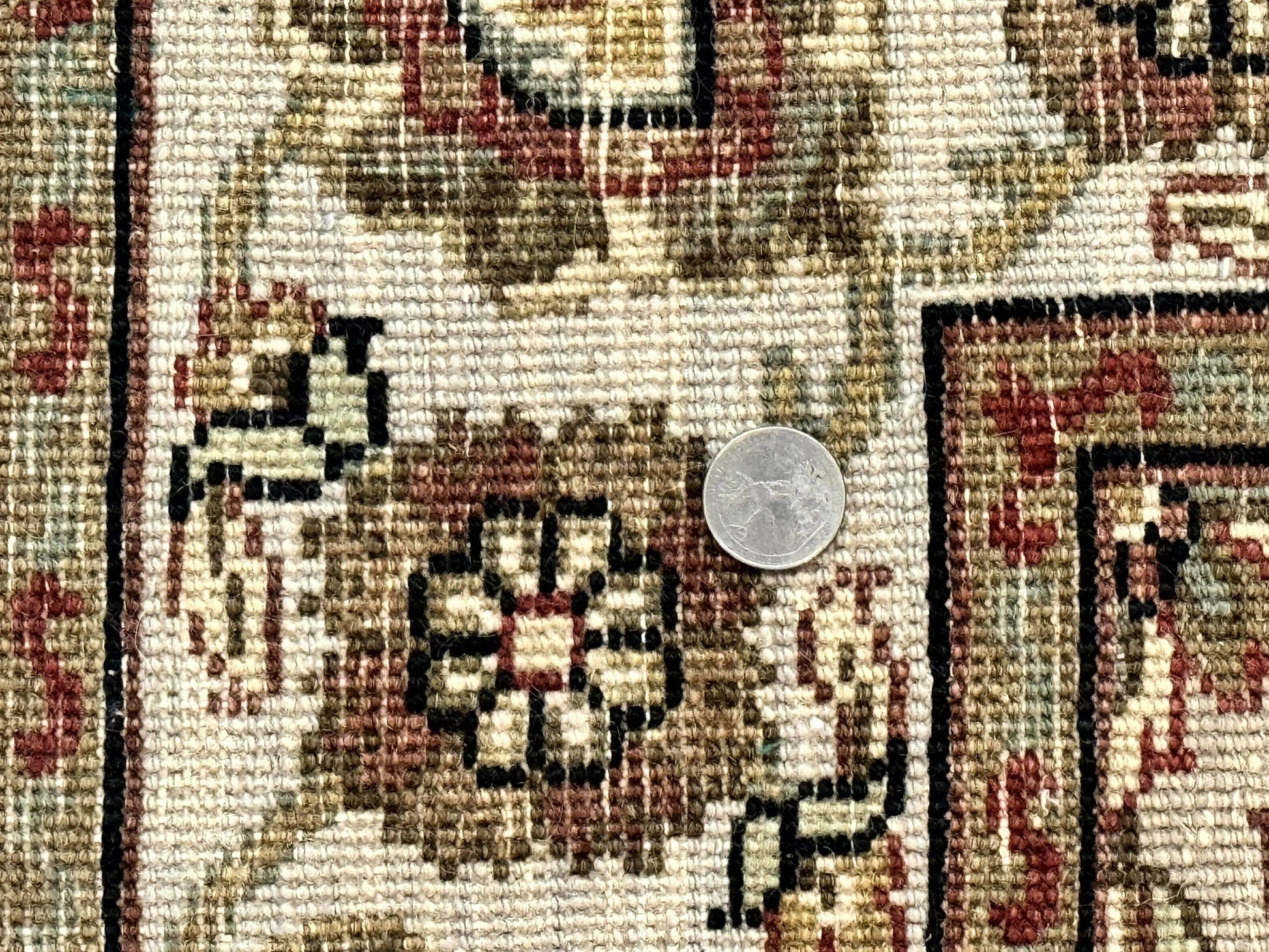 Pak Persian Rug 4x6, Floral Allover Vintage Oriental Carpet, Handmade Wool Rug - Nuvé