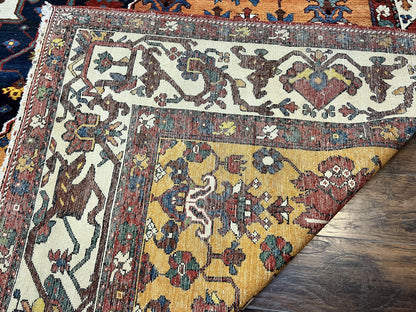 Antique Persian Bakhtiari Rug 14x19 – Rare Palace Size Carpet - Nuvé