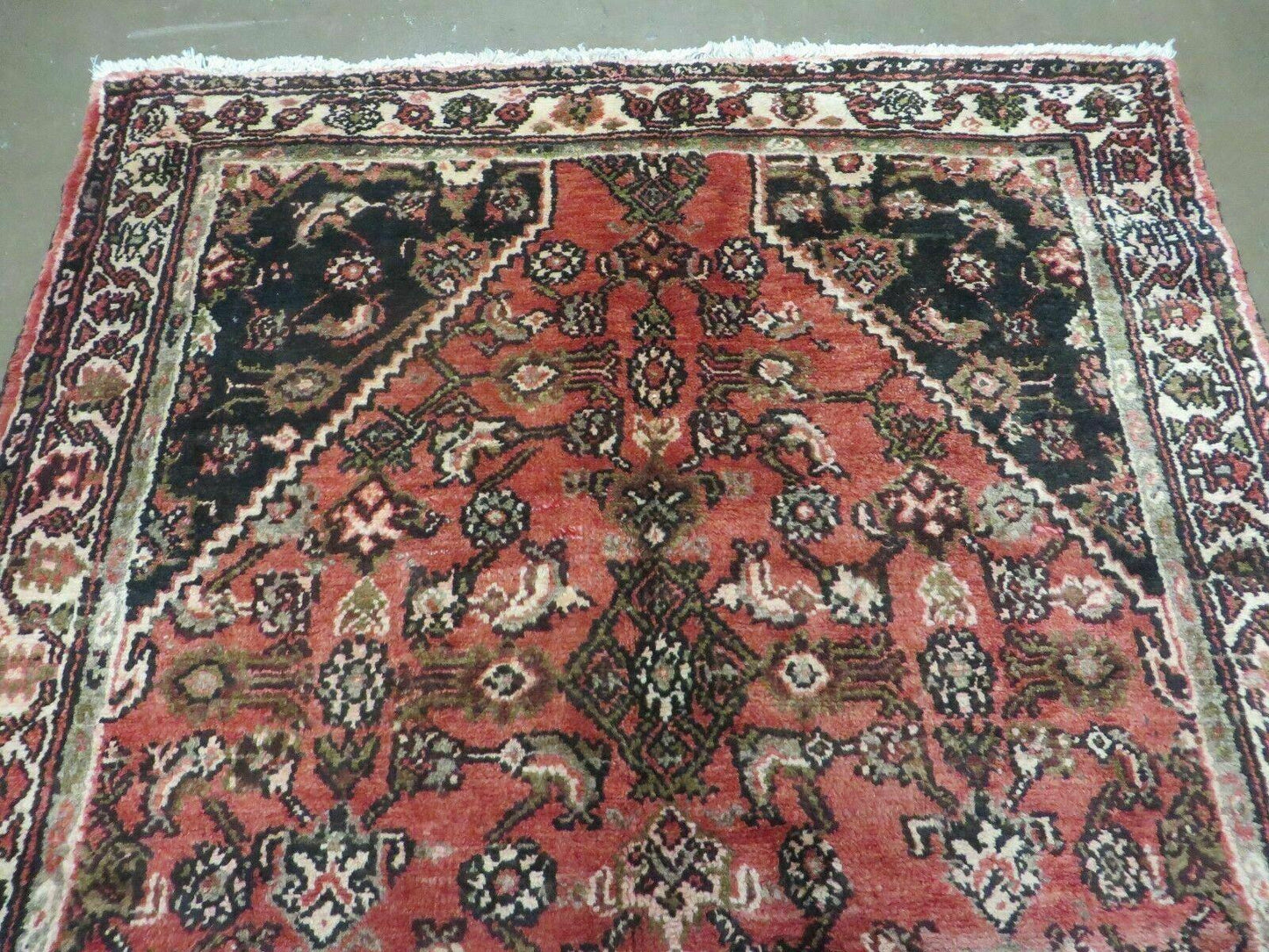 Persian Runner Rug 3.8 x 10, Red, Vintage - Nuvé
