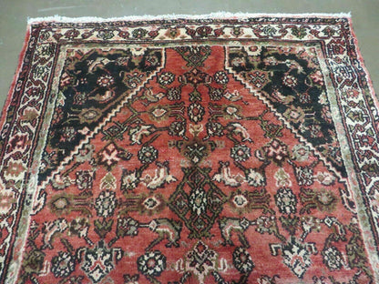 Persian Runner Rug 3.8 x 10, Red, Vintage - Nuvé