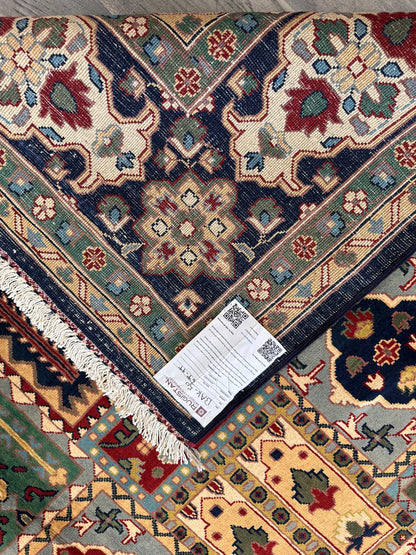 Hand-Knotted Afghani Bakhtiari Garden Rug | 6'9" x 9'10" Wool Area Rug - Nuvé