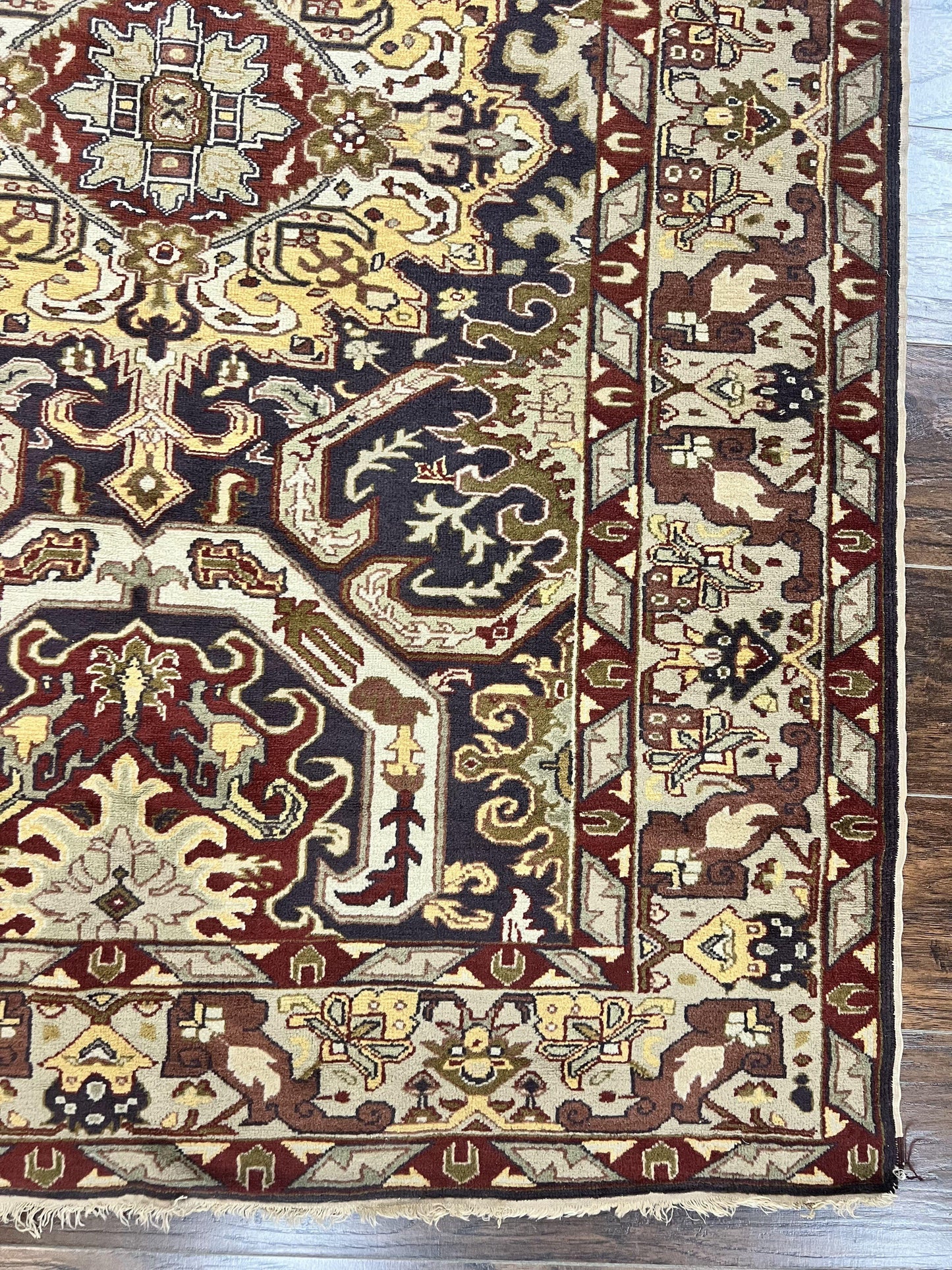 Antique Caucasian Rug, Kuba Seychour Rug, Handmade Wool Oriental Carpet, Azerbaijan Rug - Nuvé