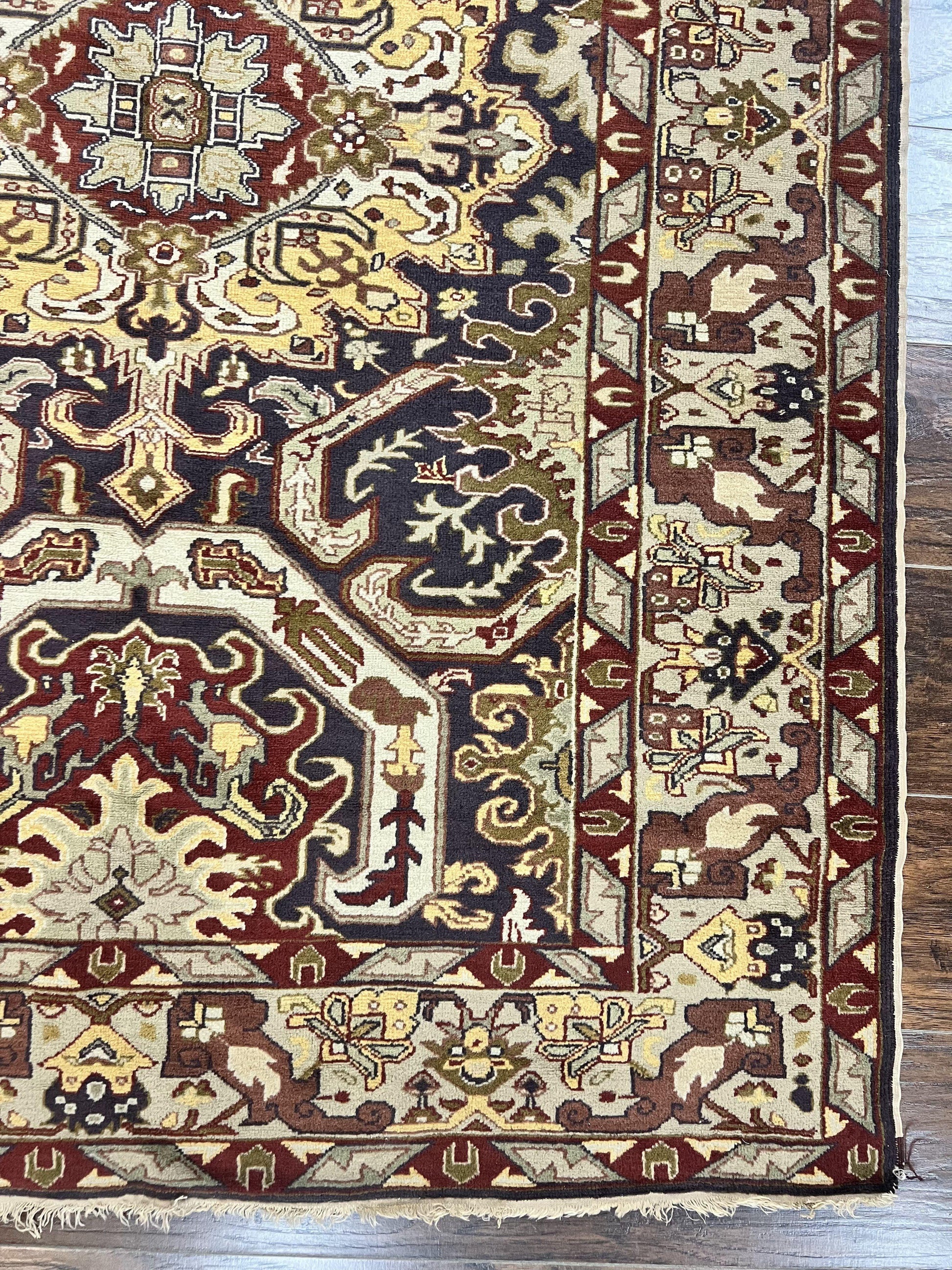 Antique Caucasian Rug, Kuba Seychour Rug, Handmade Wool Oriental Carpet, Azerbaijan Rug - Nuvé