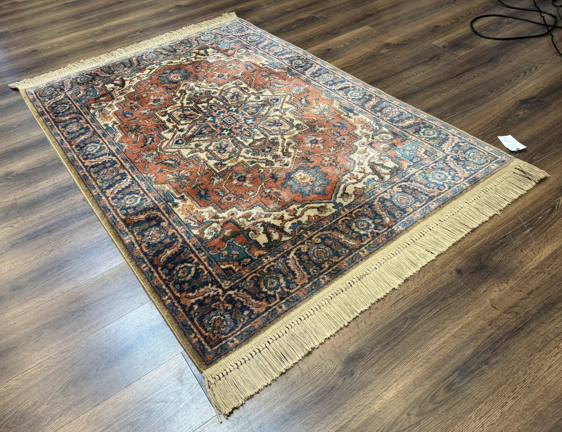 Karastan Rug 4x6, Vintage Karastan #744 Antique Serapi Pattern, Wool Pile, Original 700 Series Karastan Carpet - Nuvé