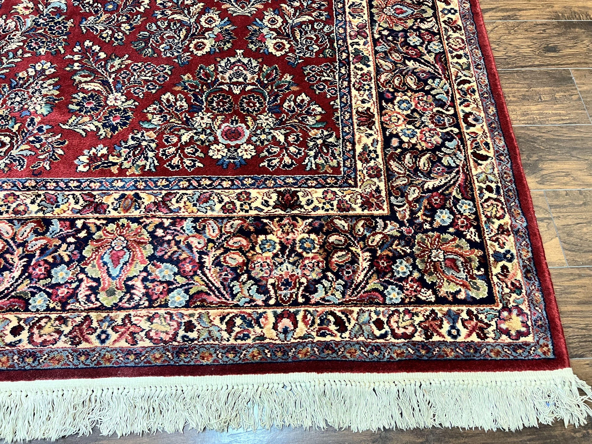Karastan Rug 10x18 Red Sarouk #785, Wool Karastan Carpet, Original 700 Series, Vintage Discontinued Large Oriental Rug - Nuvé