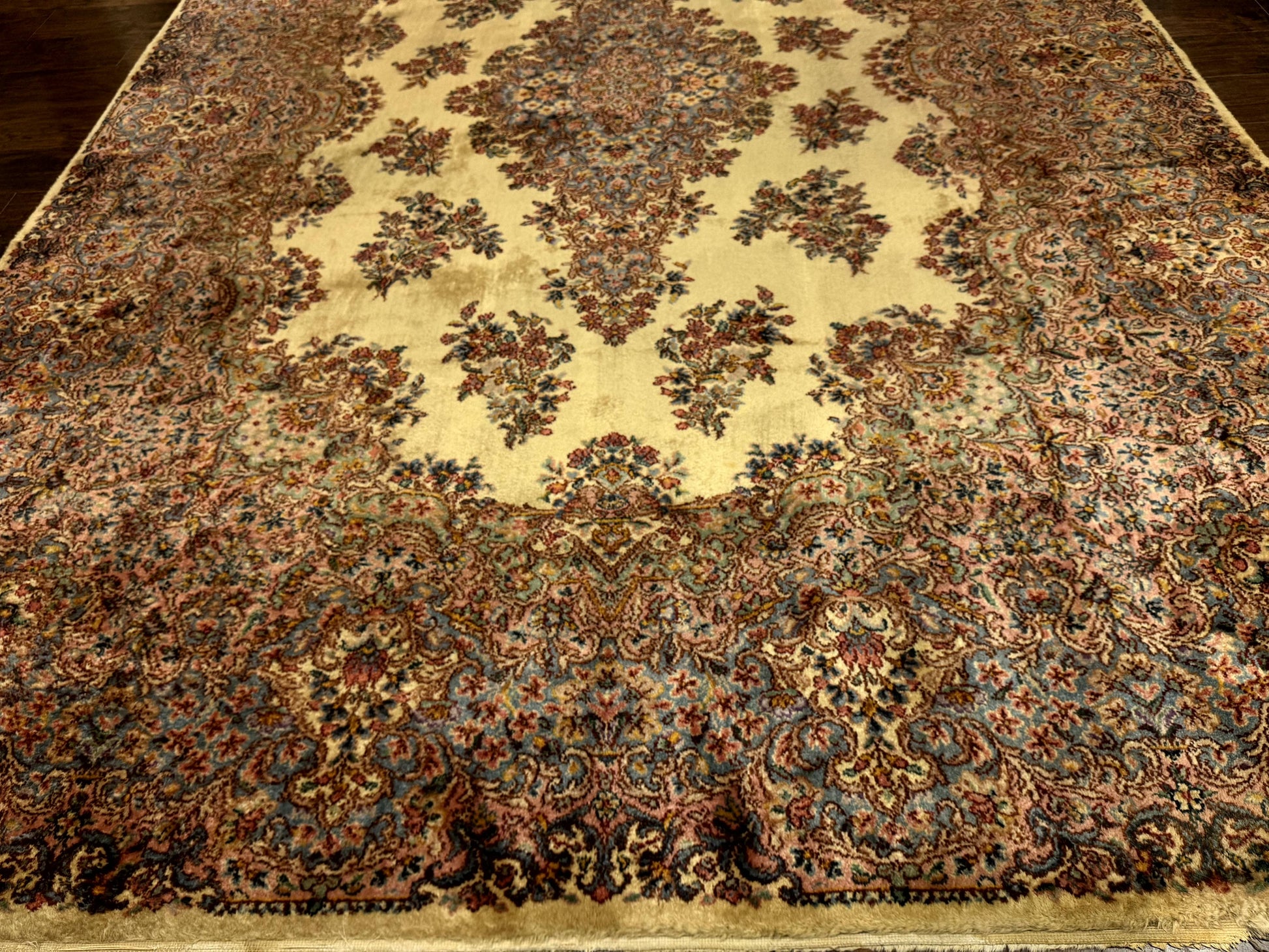 Karastan Kirman Rug #781, Antique Karastan Oriental Carpet 8.8 x 12, Wool Area Rug, Original Collection 700 Series, Rare Discontinued - Nuvé