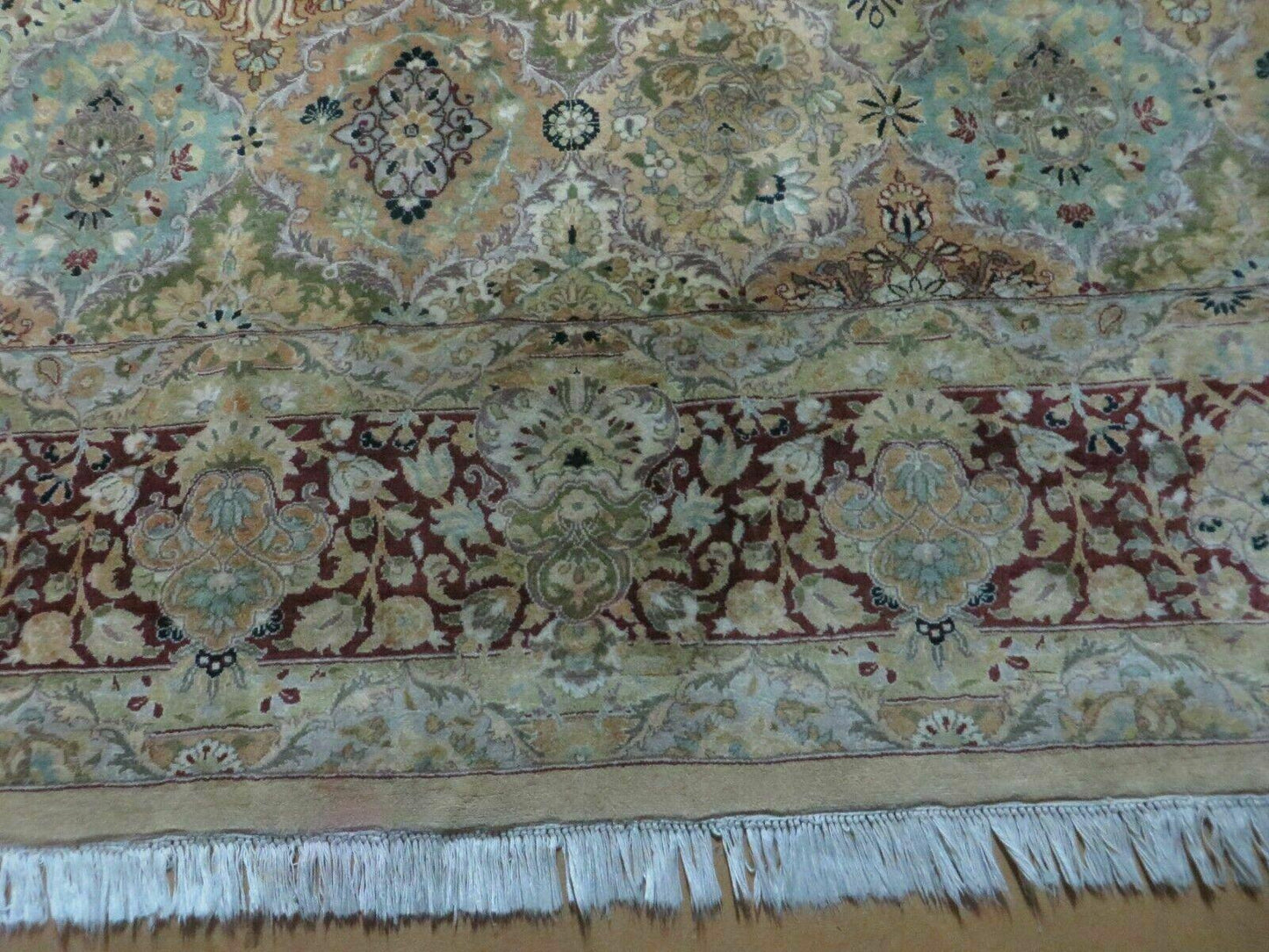 8' X 10' Safavieh Handmade Pakistan Oriental Floral Wool Rug Hand Knotted Organic - Nuvé