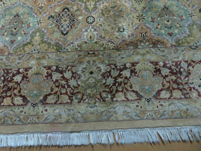 8' X 10' Safavieh Handmade Pakistan Oriental Floral Wool Rug Hand Knotted Organic - Nuvé