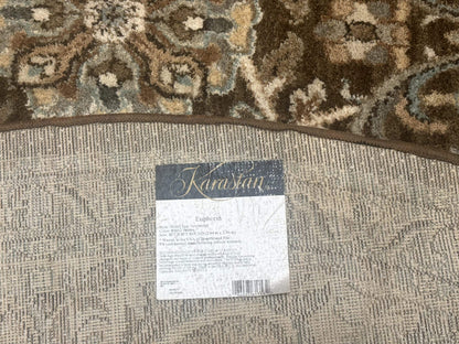 Round Karastan Rug 8x8 ft, Euphoria New Bridge Karastan Rug, Indo Mahal Design - Nuvé
