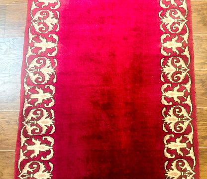 Red Persian Kerman Runner Rug 3x16 - Nuvé