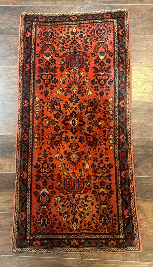 Antique Persian Sarouk Rug 2x4, Red, Fine 260 KPSI - Nuvé