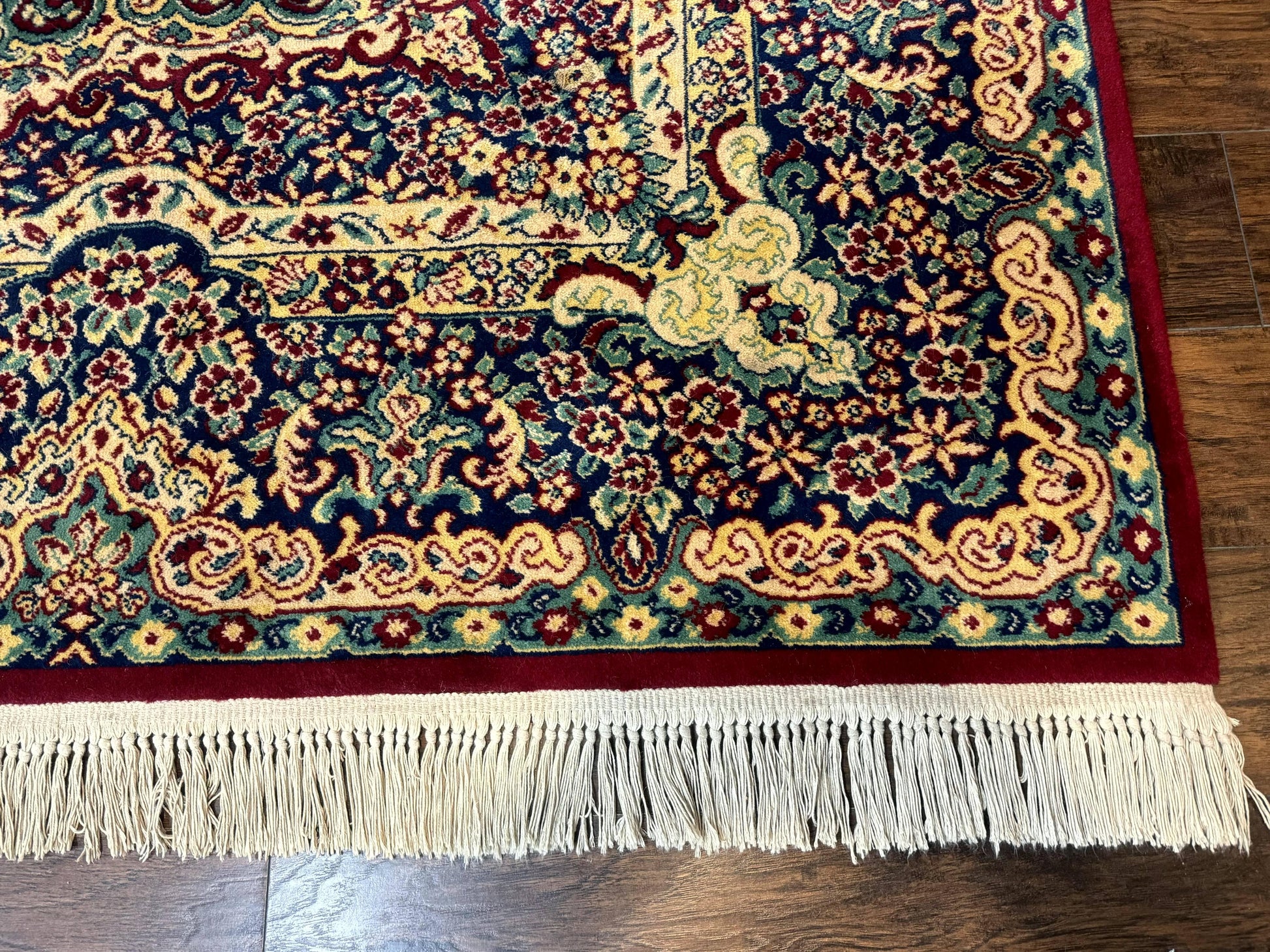 Power Loomed Persian Oriental Rug 9x12, Vintage Wool Pile, Kirman Design - Nuvé