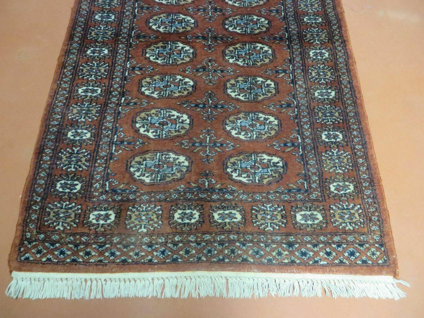 3' X 4' Vintage Handmade Pakistan Turkoman Bokhara Fine Woven Wool Rug - Nuvé