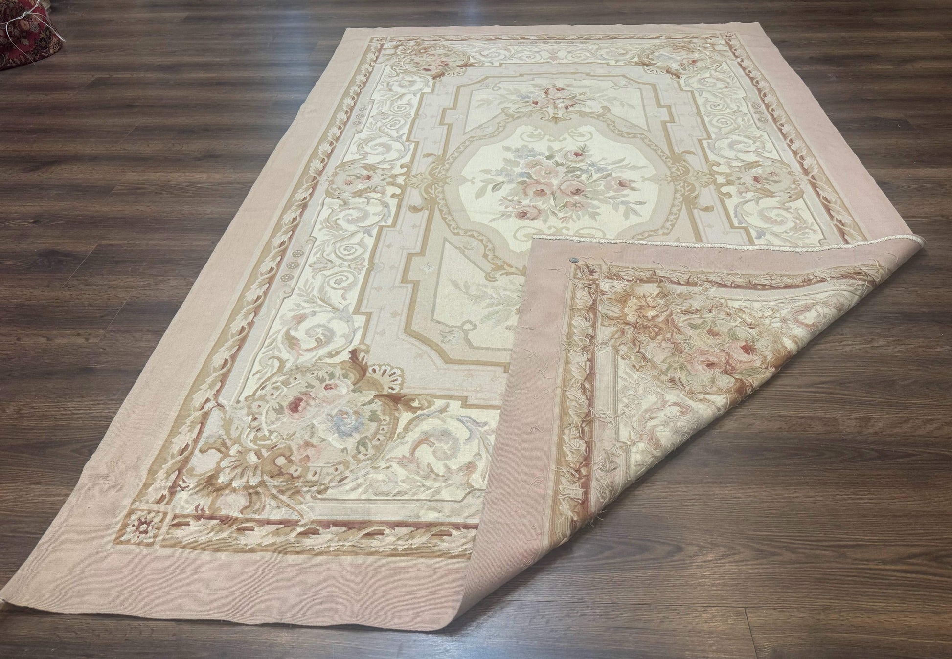 Aubusson Rug 6x9, Elegant, Flatweave, French European Design - Nuvé