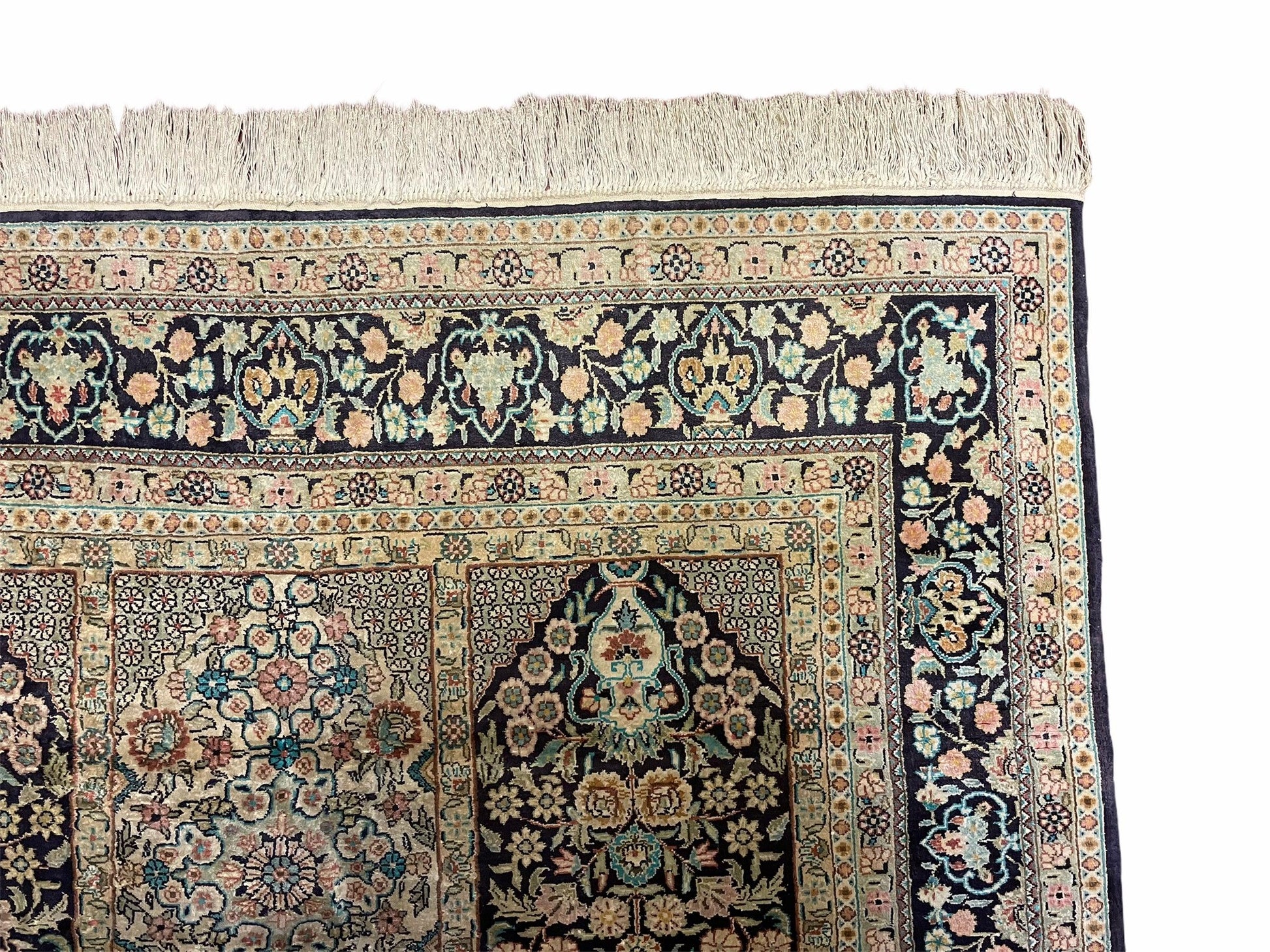 4' X 6' Vintage Fine Hand Made Turkish Oriental Silk Rug 400 KPSI Wow - Nuvé
