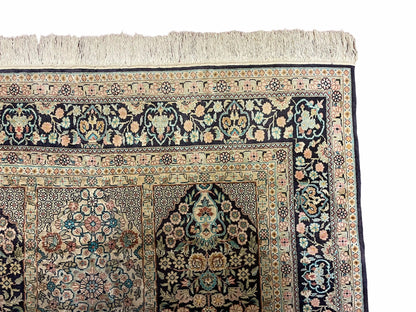 4' X 6' Vintage Fine Hand Made Turkish Oriental Silk Rug 400 KPSI Wow