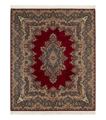 Power Loomed Persian Oriental Rug 9x12, Vintage Wool Pile, Kirman Design