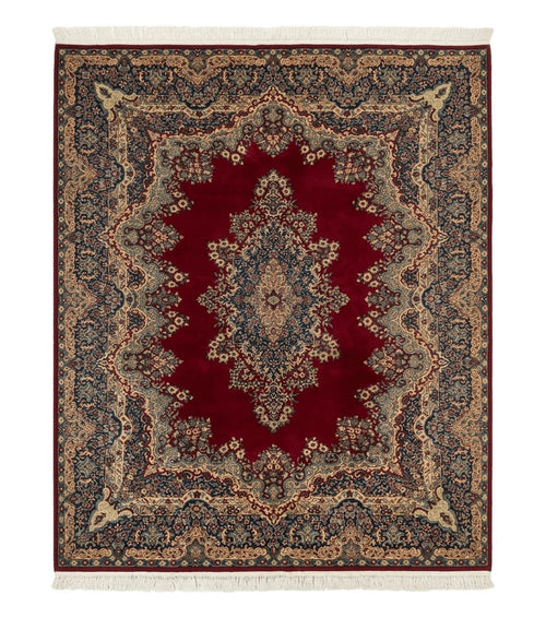 Power Loomed Persian Oriental Rug 9x12, Vintage Wool Pile, Kirman Design
