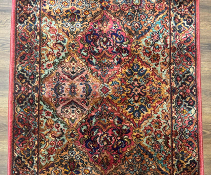 3x5 Karastan Multicolor Panel Kirman Rug #717, Wool Original 700 Series - Nuvé