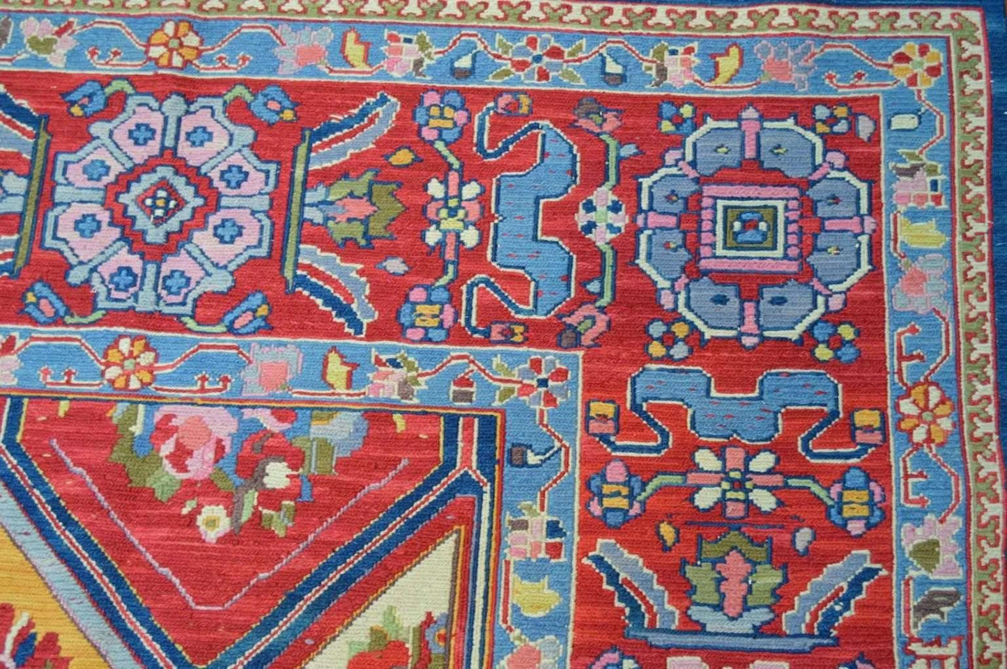 Handwoven Nourison Soumak SK43 Multicolor Area Rug – 8'5" x 11'7" – Professionally Cleaned - Nuvé