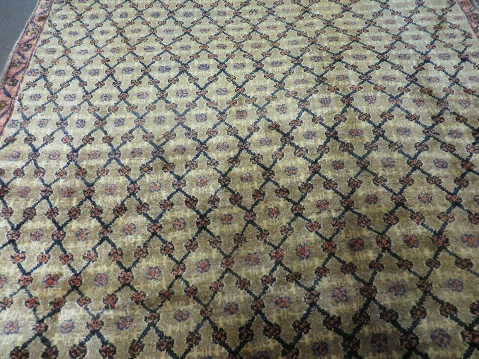 4' X 6' Handmade Indian Allover Wool Rug Camel Hair Color #119 - Nuvé