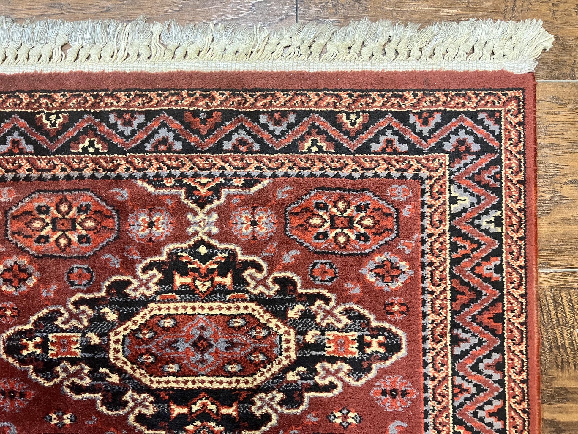 Belgium Power Loomed Runner Rug 2x9, Vintage Wool Rug for Hallway 2 x 9 ft, Red, Caucasian Persian Design, 9ft Runner - Nuvé