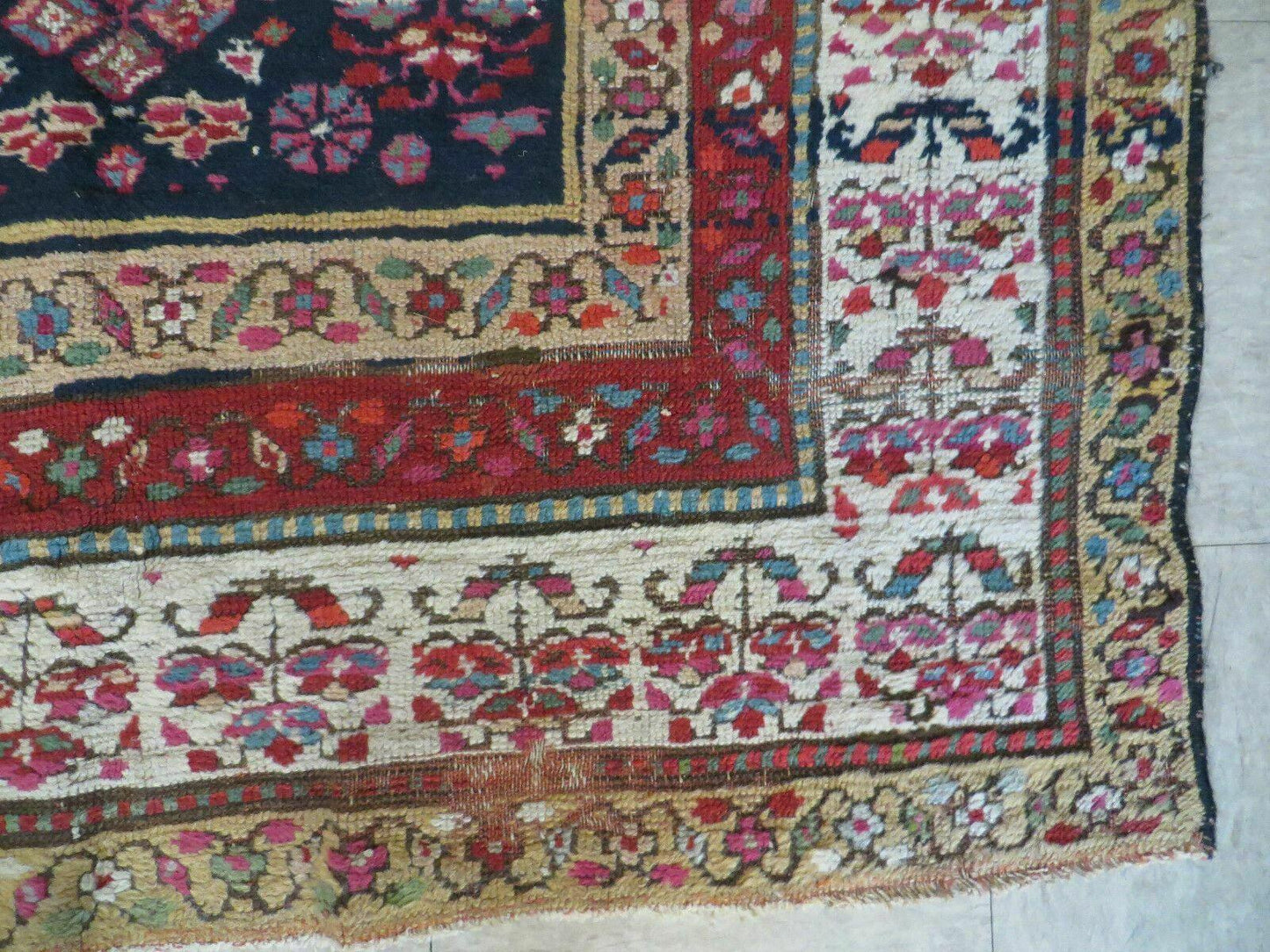 4' X11' Antique Handmade Turkish Anatolian Wool Corridor Kalegy Runner Rug - Nuvé