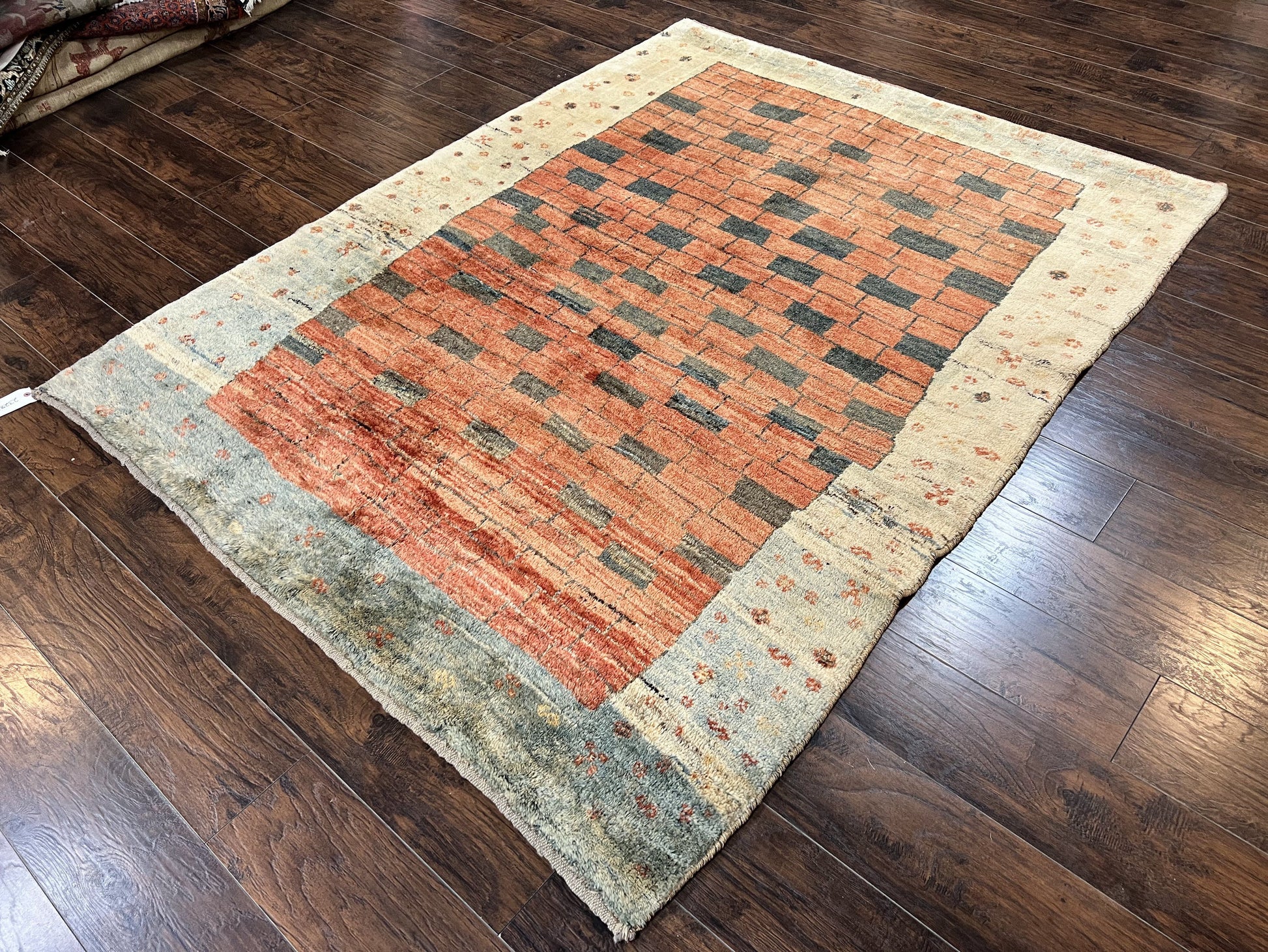 Persian Gabbeh Rug 6x8 ft, Wool Handmade Tribal Rug - Nuvé