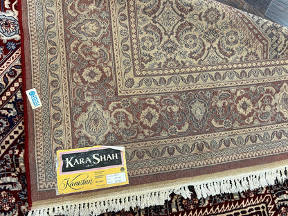 Karastan Rug 8x10, Kara Shah Red Bidjar, Belgium Power Loomed Rug, Wool Pile Karastan Rug, Vintage - Nuvé