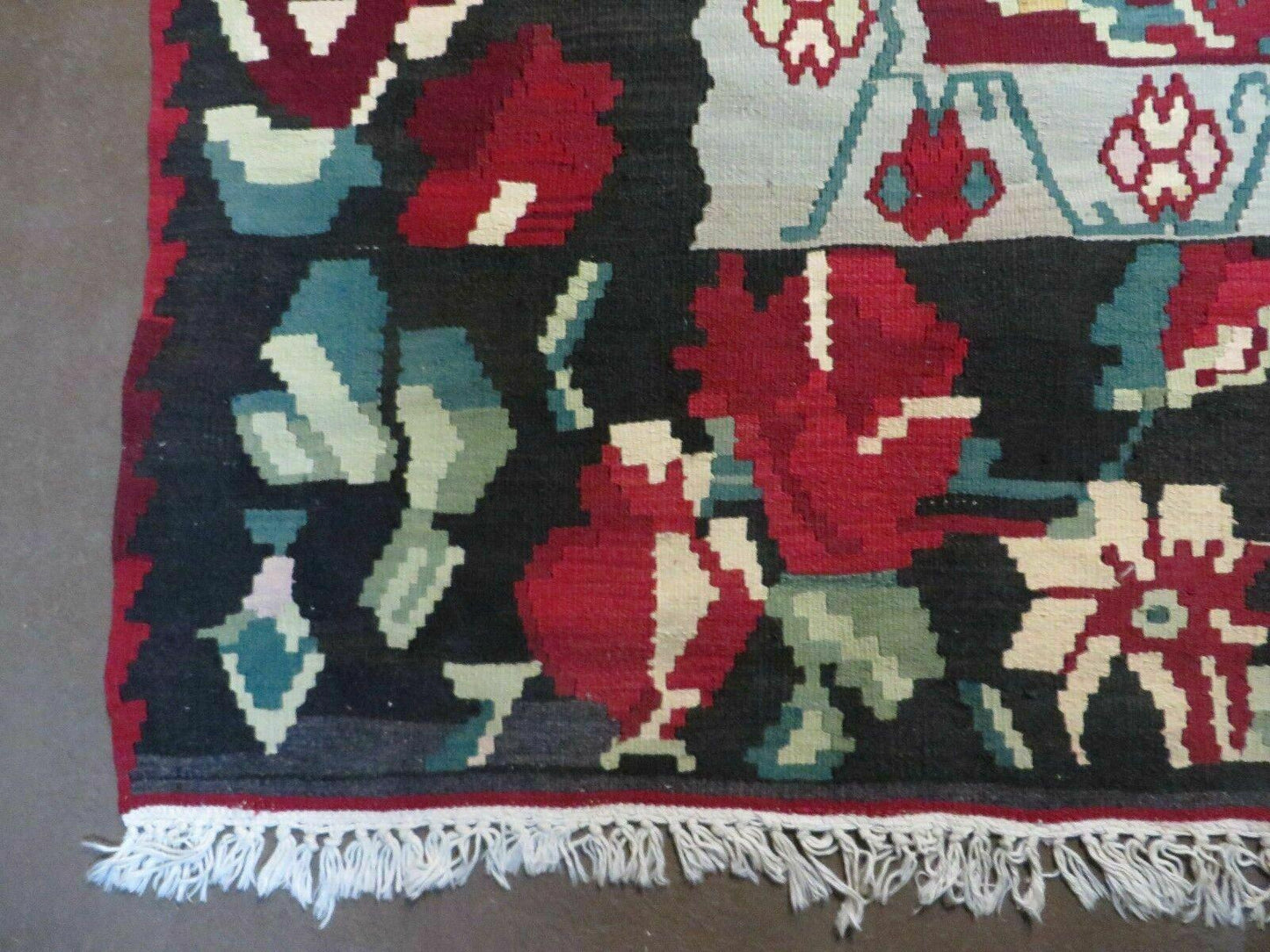 8' X 11' Karabagh Kilim Handmade Flat Weave Wool Rug Vegi Organic Dyes Nice - Nuvé