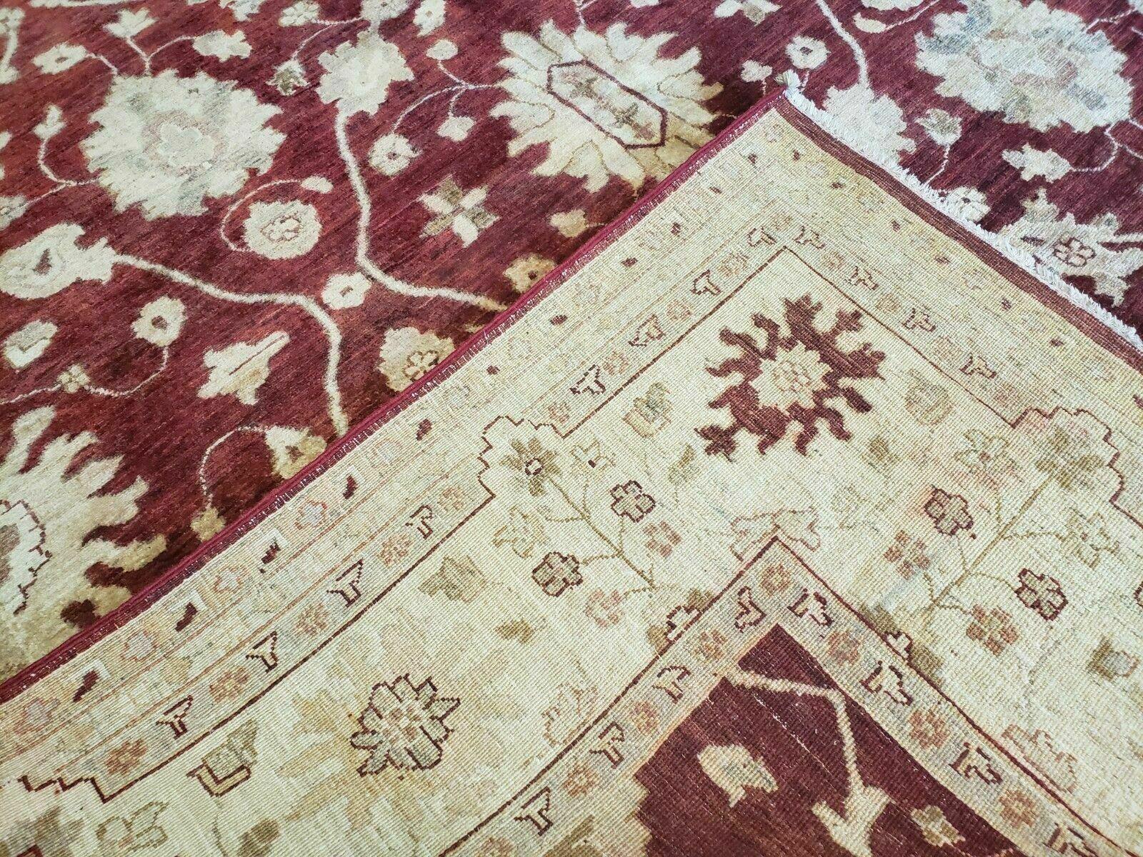 8' X 10' Handmade Peshawar Floral Oriental Wool Rug Hand Knotted Carpet Nice - Nuvé