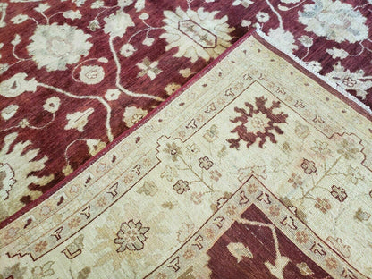 8' X 10' Handmade Peshawar Floral Oriental Wool Rug Hand Knotted Carpet Nice - Nuvé