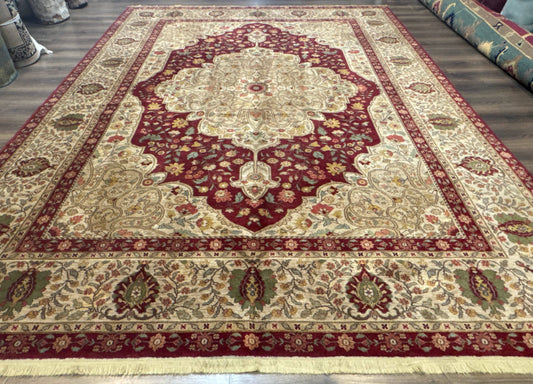 Karastan Rug 8.8 x 12, Antique Legends Royal Tabriz, Wool Pile, Vintage, Rare Design - Nuvé