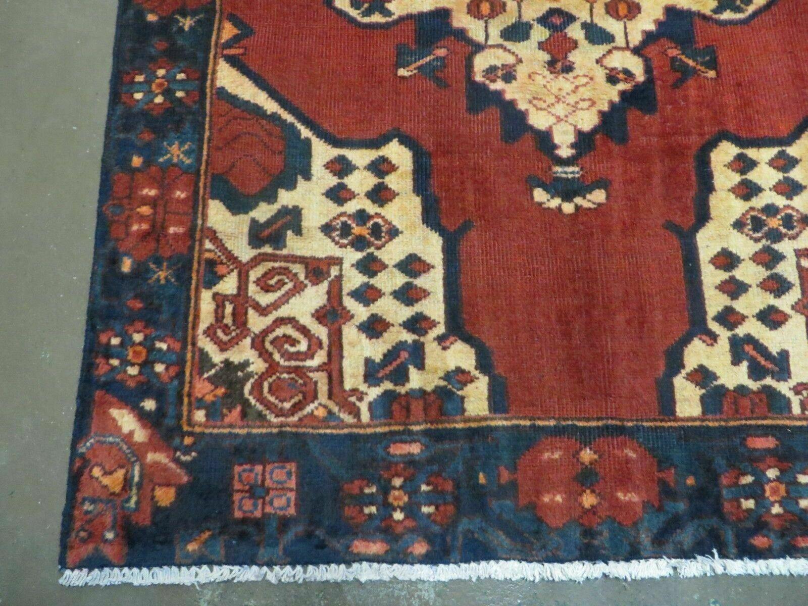 4' X 7' Antique 1920 Handmade Turkish Wool Rug Veg Dye Nice - Nuvé