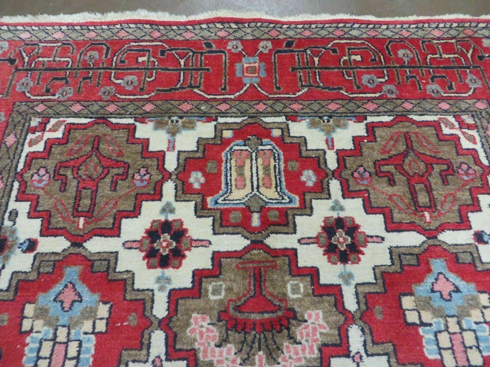 4' X 6' Antique Handmade Turkish Anatolian Wool Rug Vegetable Dyes - Nuvé