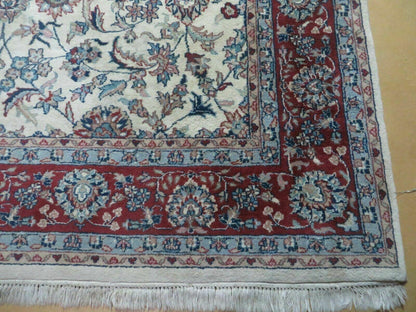 6' X 9' Vintage Handmade Fine Chinese Floral Oriental Wool Rug Carpet Beige - Nuvé