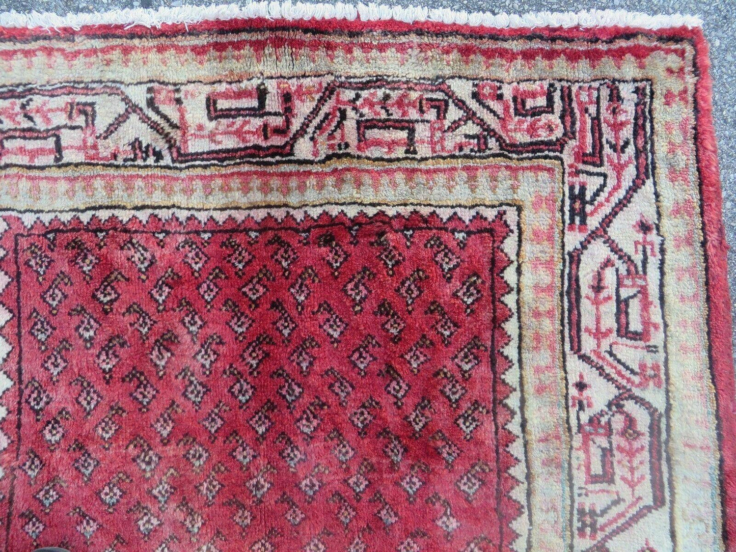 3'7"X 10' Antique Handmade India Oriental Paisley Wool Runner Rug Vegy # 31 - Nuvé