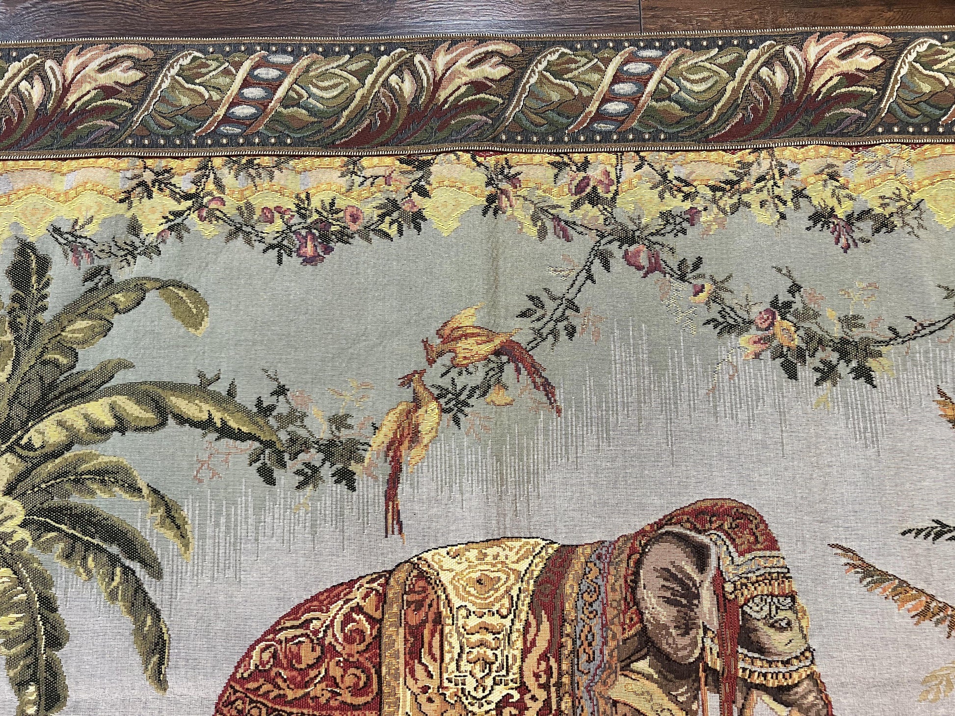 Vintage Tapestry 4 x 5.6, Adorned Elephant Pictorial - Nuvé
