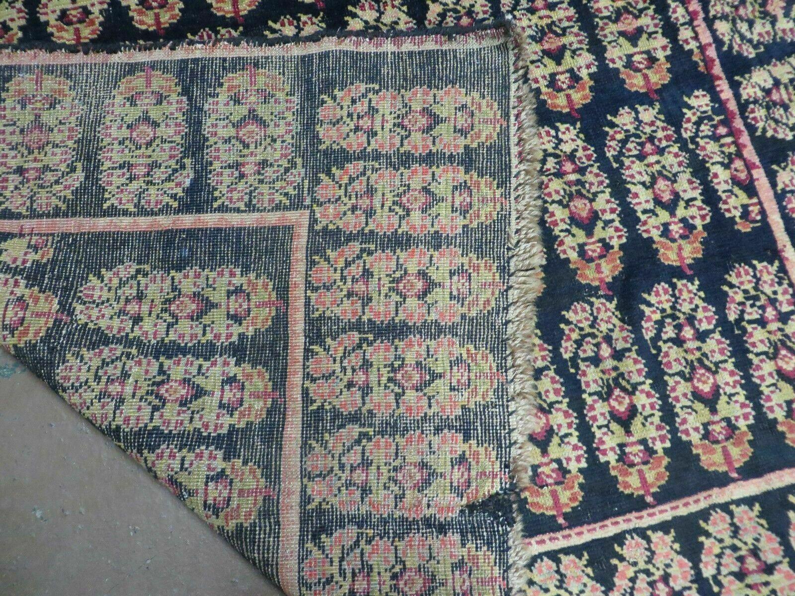 4' X 9' Antique Karabagh Caucasian Rug Handmade Wool Carpet Organic Dyes Nice - Nuvé