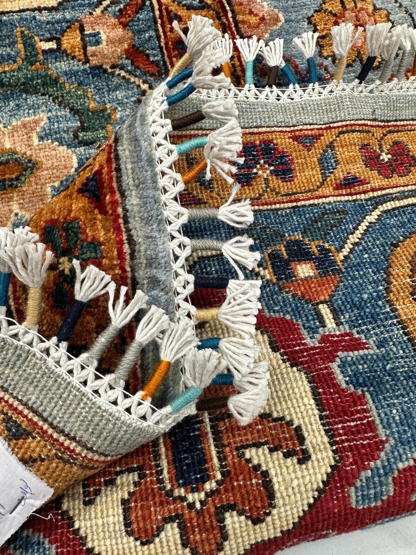 Hand-Knotted Trasitional Serapi Ghazni Wool Rug – 9’1” x 12’ – Intricate Floral Design - Nuvé