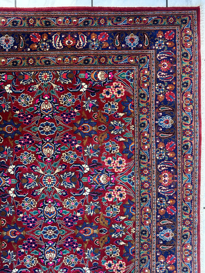 Persian Mashhad I Fine Allover Rug Wool 7 x 10 - Nuvé