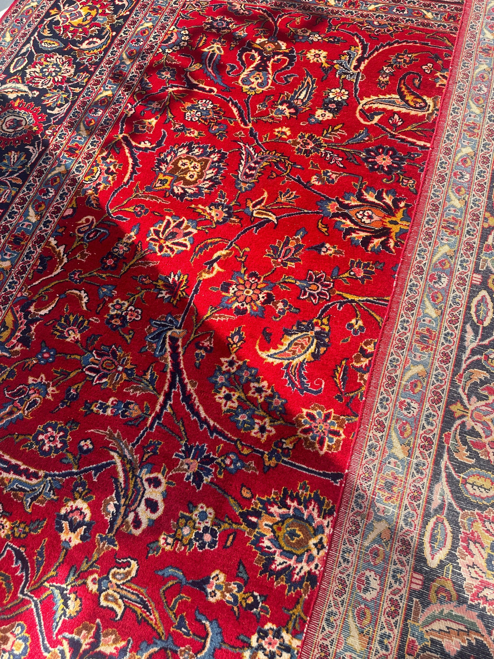 Incredible Persian Kashan All Over Wool Rug 10’2” x 14’ - Nuvé