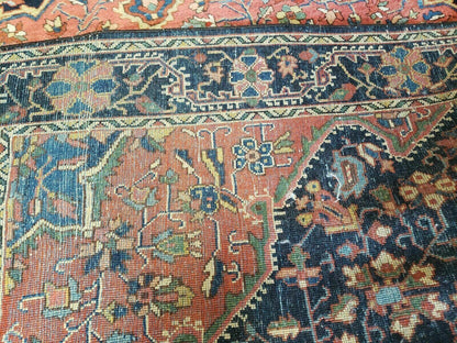 4.5' X 6.5' Handmade Antique Fine Indian Wool Rug Carpet Red - Nuvé
